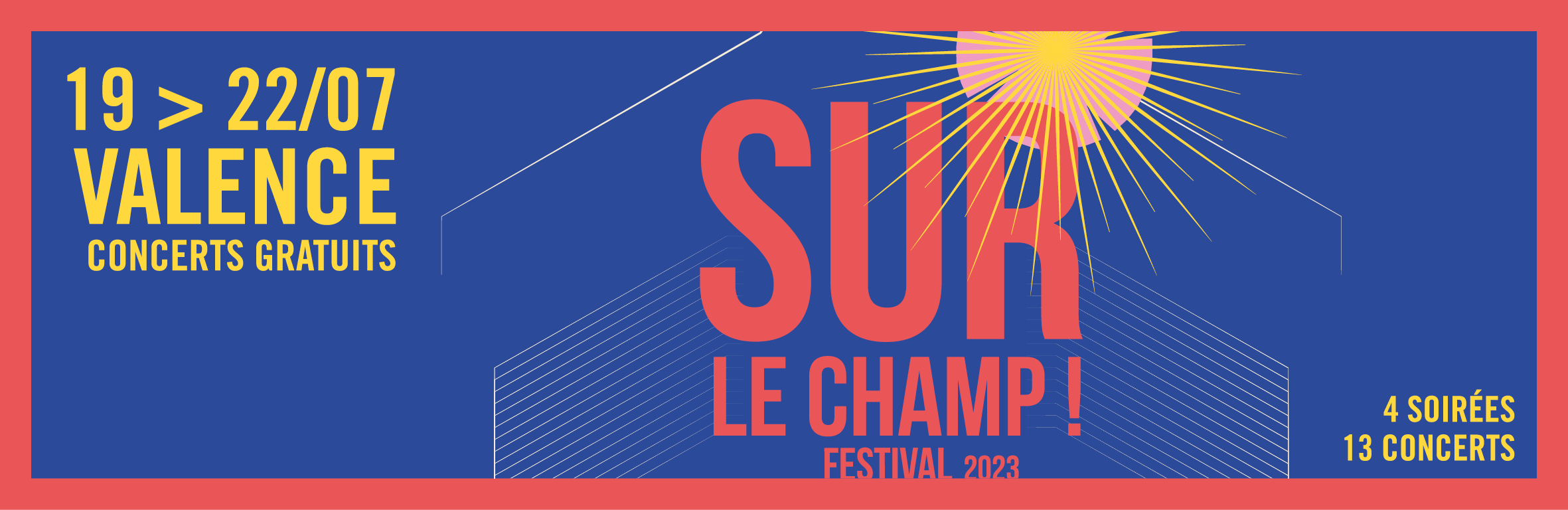 Bannière festival sur le champ